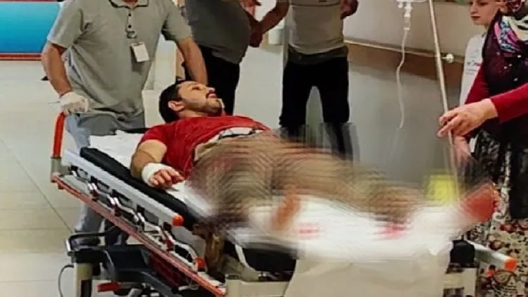  Odun keserken elinden kayan spiral ile el ve ayaklarını kesti