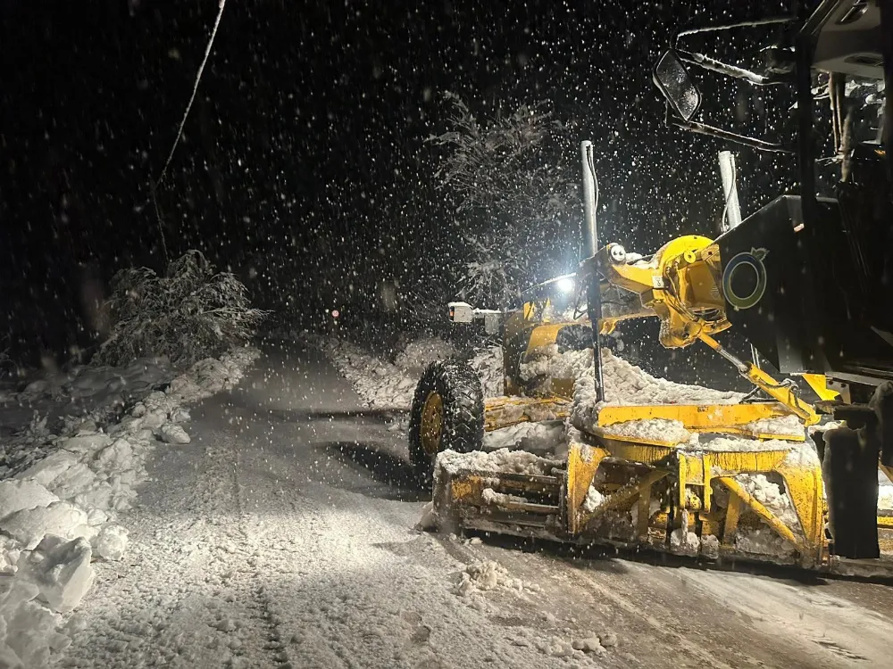 Kardan kapanan Ordu-Sivas kara yolu açıldı
