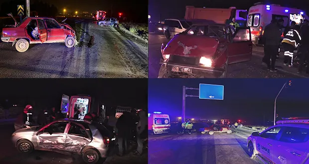 Kendirli Kavşağı’nda Kaza Alarmı: 4 Kişi Yaralandı