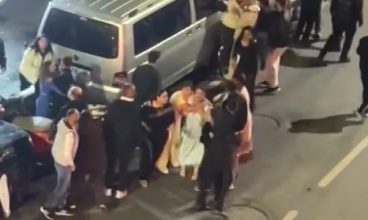 Şişli’de düğün salonundaki laf atma kavgası sokağa taştı; polis müdahale etti 