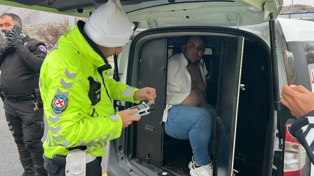 Polisten kaçan ehliyetsiz sürücü tutuklandı