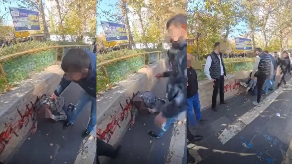 Yengesine mesaj atıp buluşmaya çağıran kişiyi dövüp tabancayla bacağından vurdu