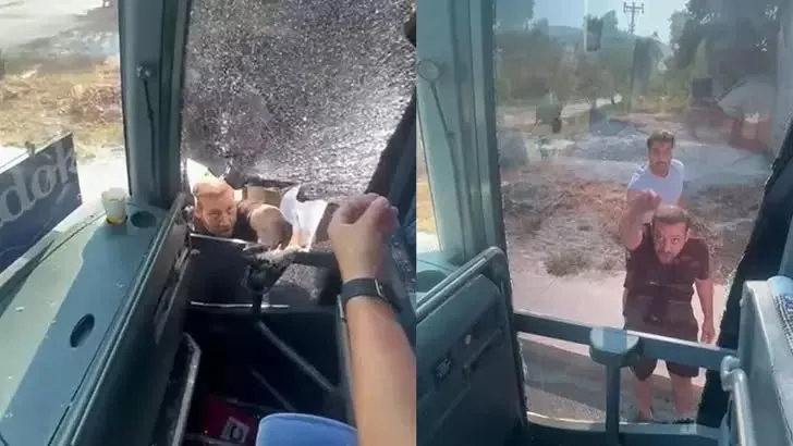 Turistlerin taşıyan otobüsün camını kırıp, şoförünü yaralayan 5 şüpheli tutuklandı
