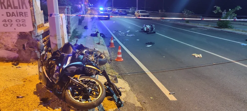 Bodrum’da aynı istikamete giden iki motosiklet çarpıştı 2 ölü