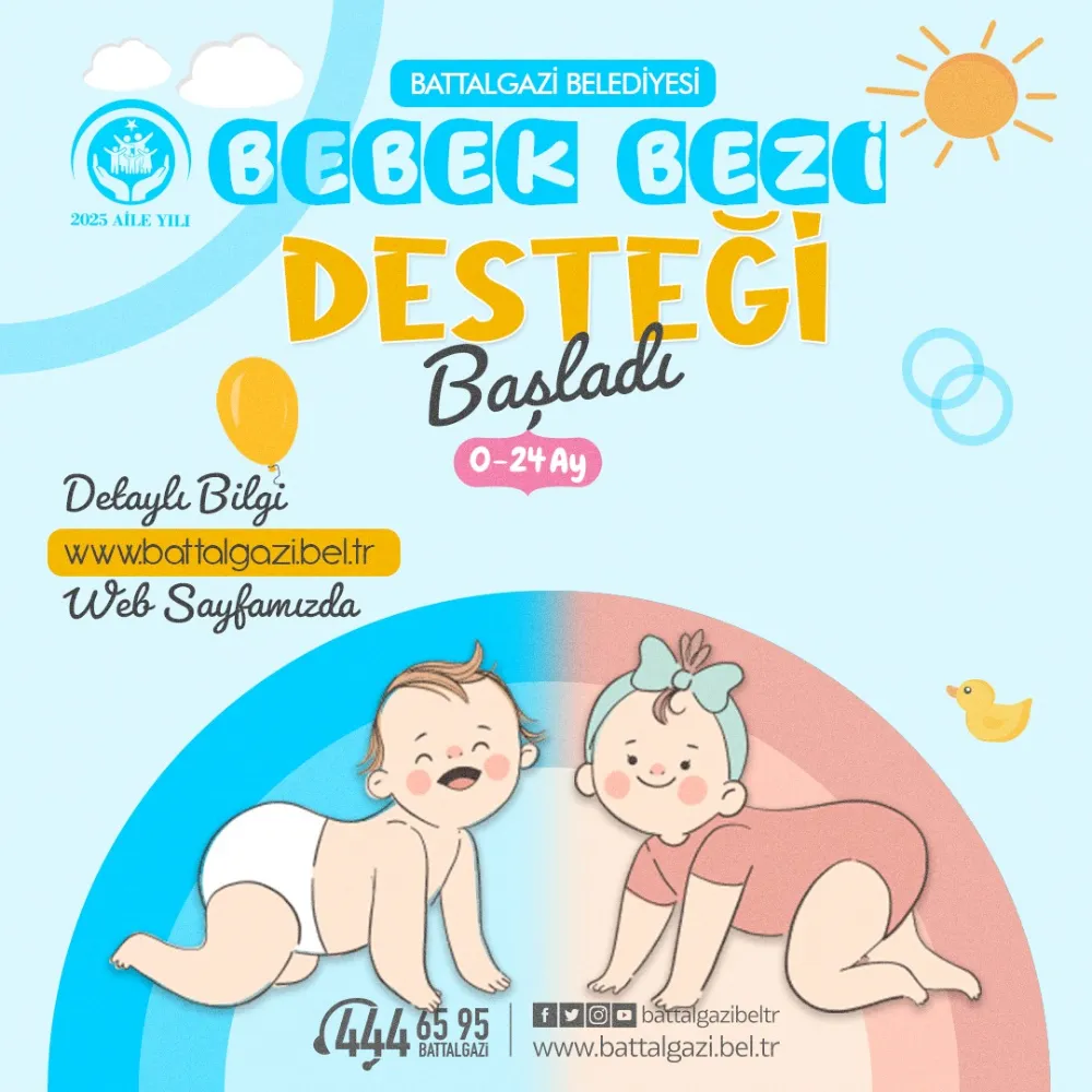 Battalgazi Belediyesi,Ailelere Destek Amacıyla Bebek Bezi Yardımını Başlattı