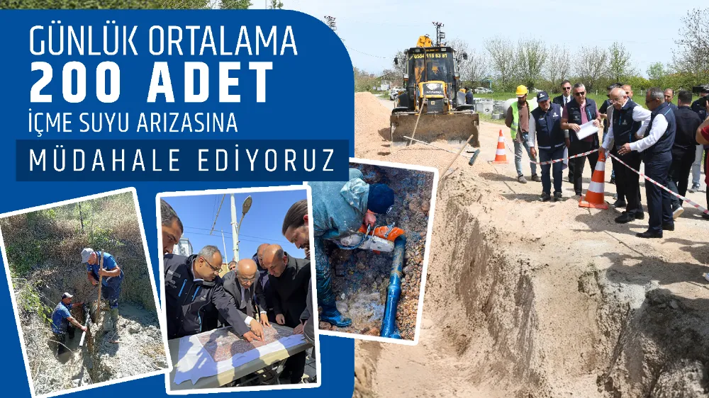 Başkan Er : “Deprem Sonrası Günlük 200 Adet Su Arızasıyla Mücadele Ediyoruz”
