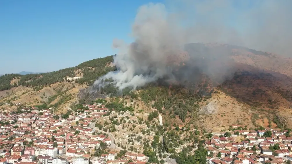 Tokat’ta Gıj Gij dağı eteklerinde orman yangını