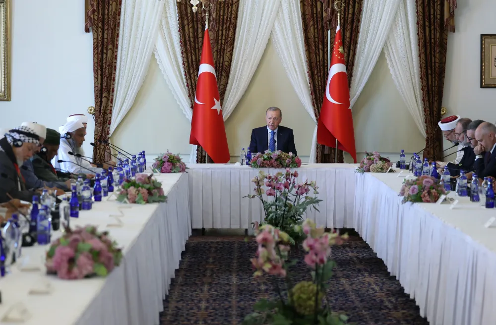Erdoğan, Dünya Müslüman Alimler Birliği heyetini kabul etti