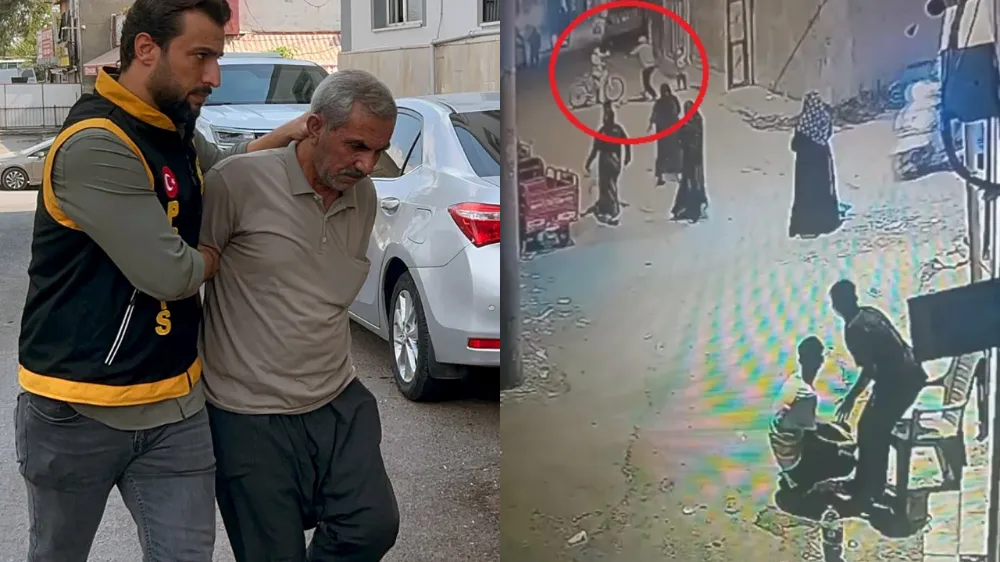 Gürültü yaptıkları için  2 çocuğu sopayla döven şahıs yakalandı