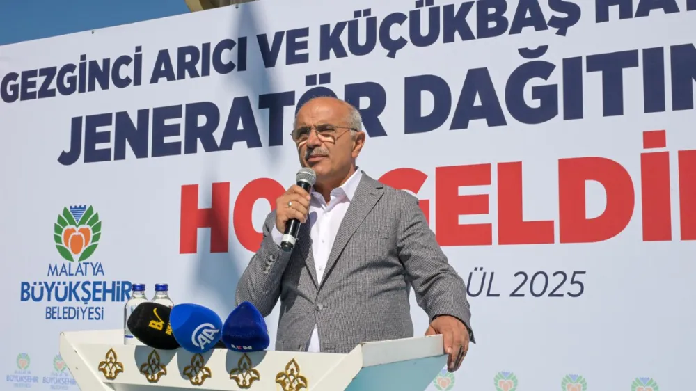Malatya Büyükşehir Belediyesi’nden üreticilere jeneratör ve sıvat desteği