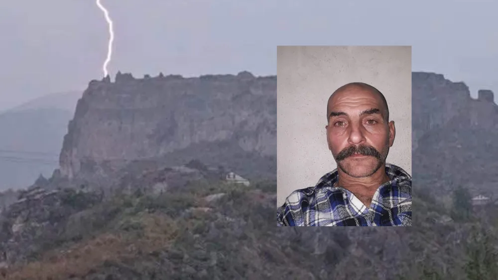 Hayvan otlatırken üzerine yıldırım düşen adam hayatını kaybetti