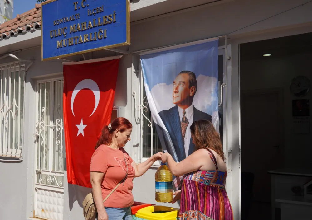 Konyaaltı’nda atık yağlar geri dönüştürülüyor
