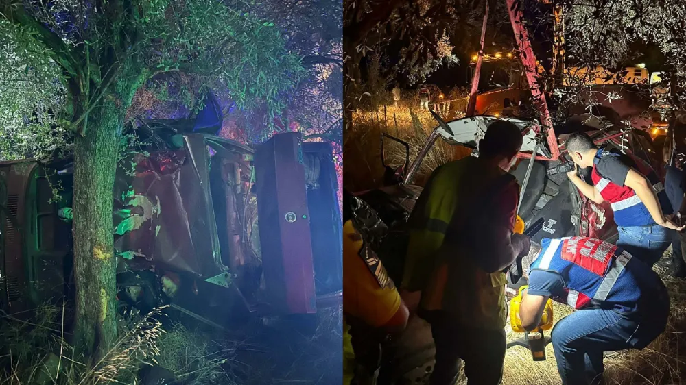 Takla atıp ağaca çarpan otomobilde bulunan 16 ve 18 yaşındaki iki kişi öldü